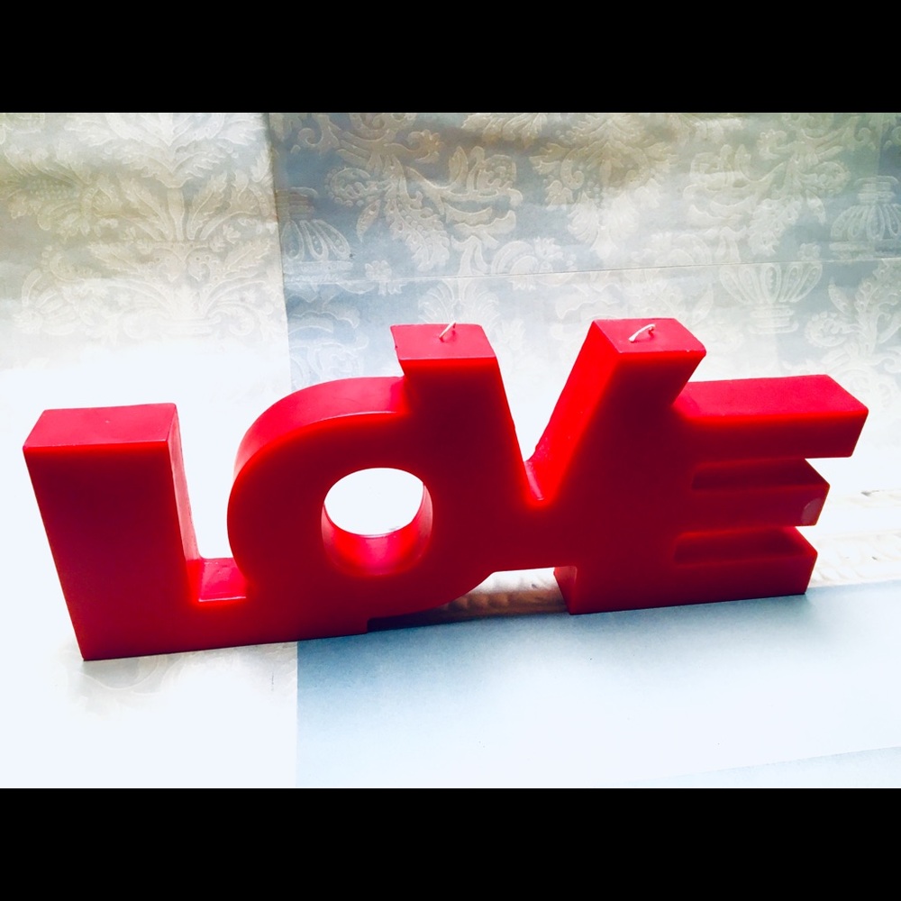 Giant LOVE candle